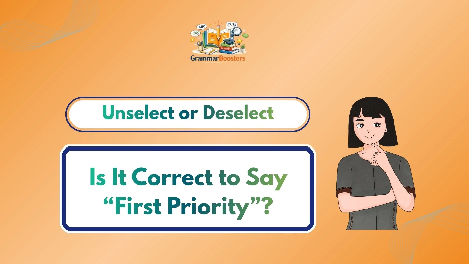 Is It Correct to Say “First Priority”?