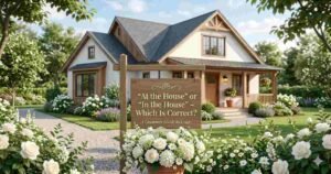 “At the House” or “In the House” – Which Is Correct?