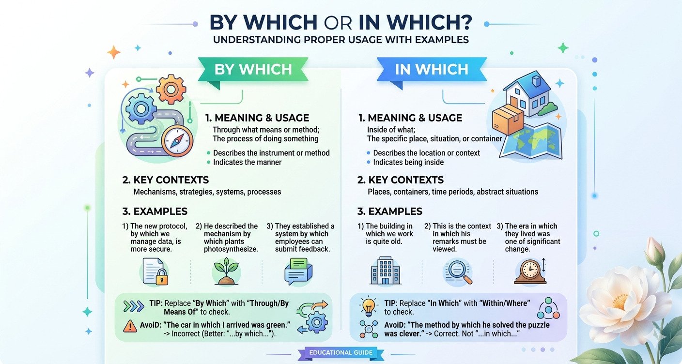 By Which or In Which Understanding Proper Usage with Examples
