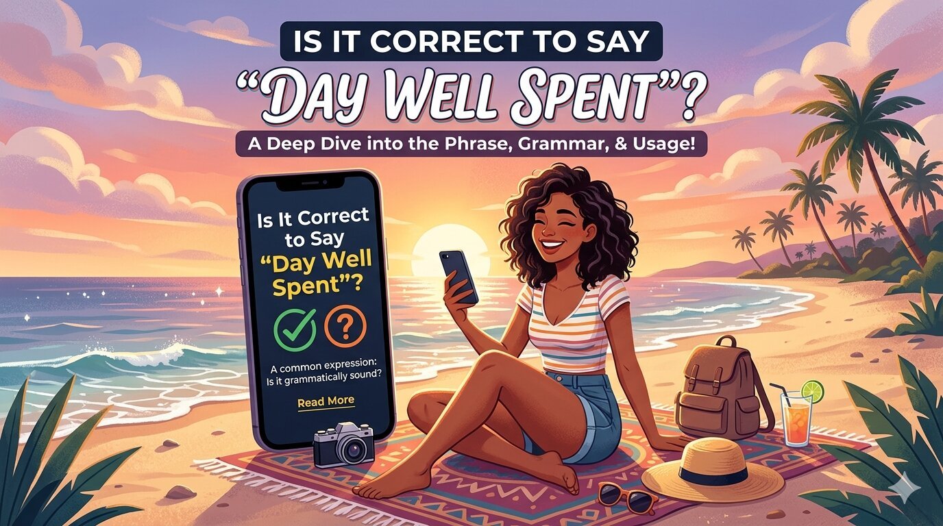 Is It Correct to Say “Day Well Spent”?