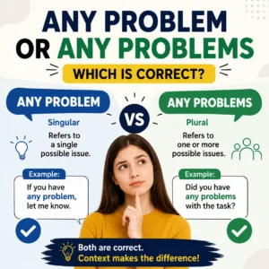 Any Problem or Any Problems – Which Is Correct?