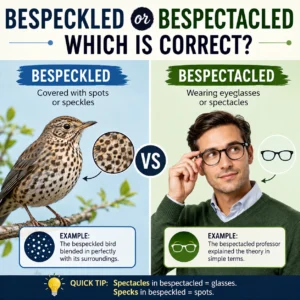 Bespeckled or Bespectacled – Which Is Correct?