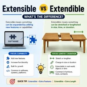 Extensible vs Extendible – What’s the Difference?