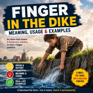 Finger in the Dike – Meaning, Usage & Examples