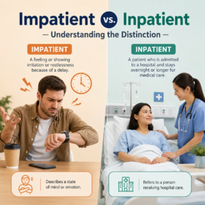 “Impatient” vs. “Inpatient” – Understanding the Distinction