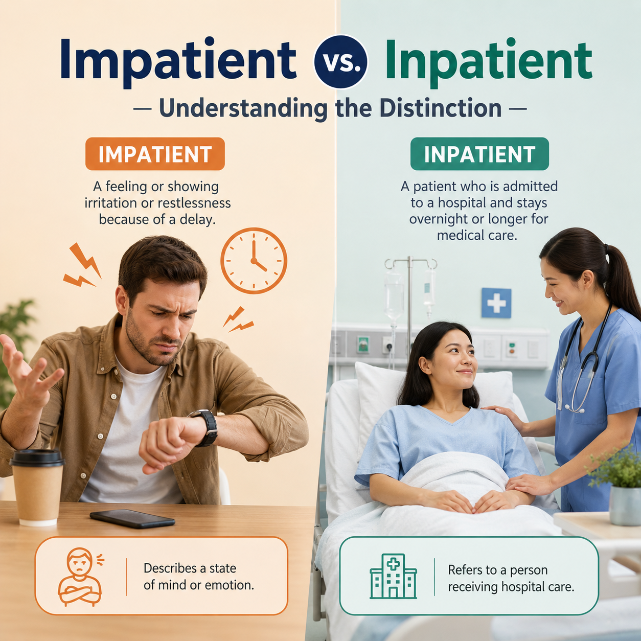 “Impatient” vs. “Inpatient” – Understanding the Distinction