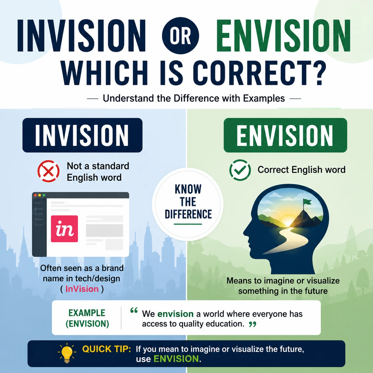Invision or Envision – Which Is Correct?