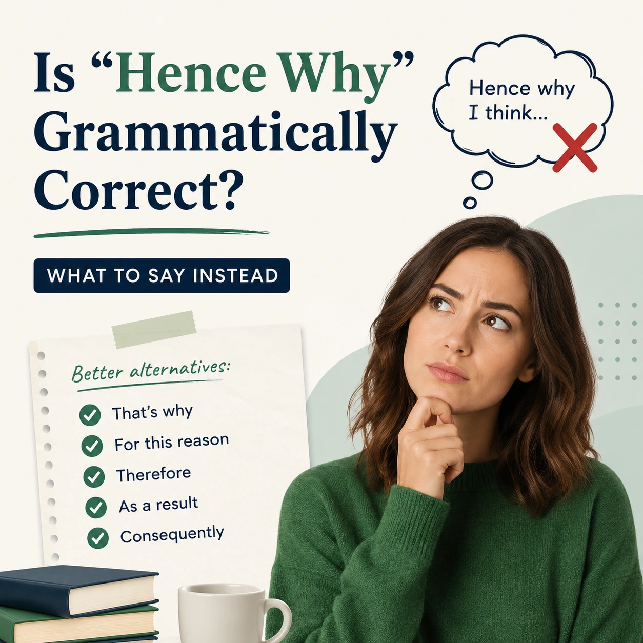 Is “Hence Why” Grammatically Correct? What to Say Instead