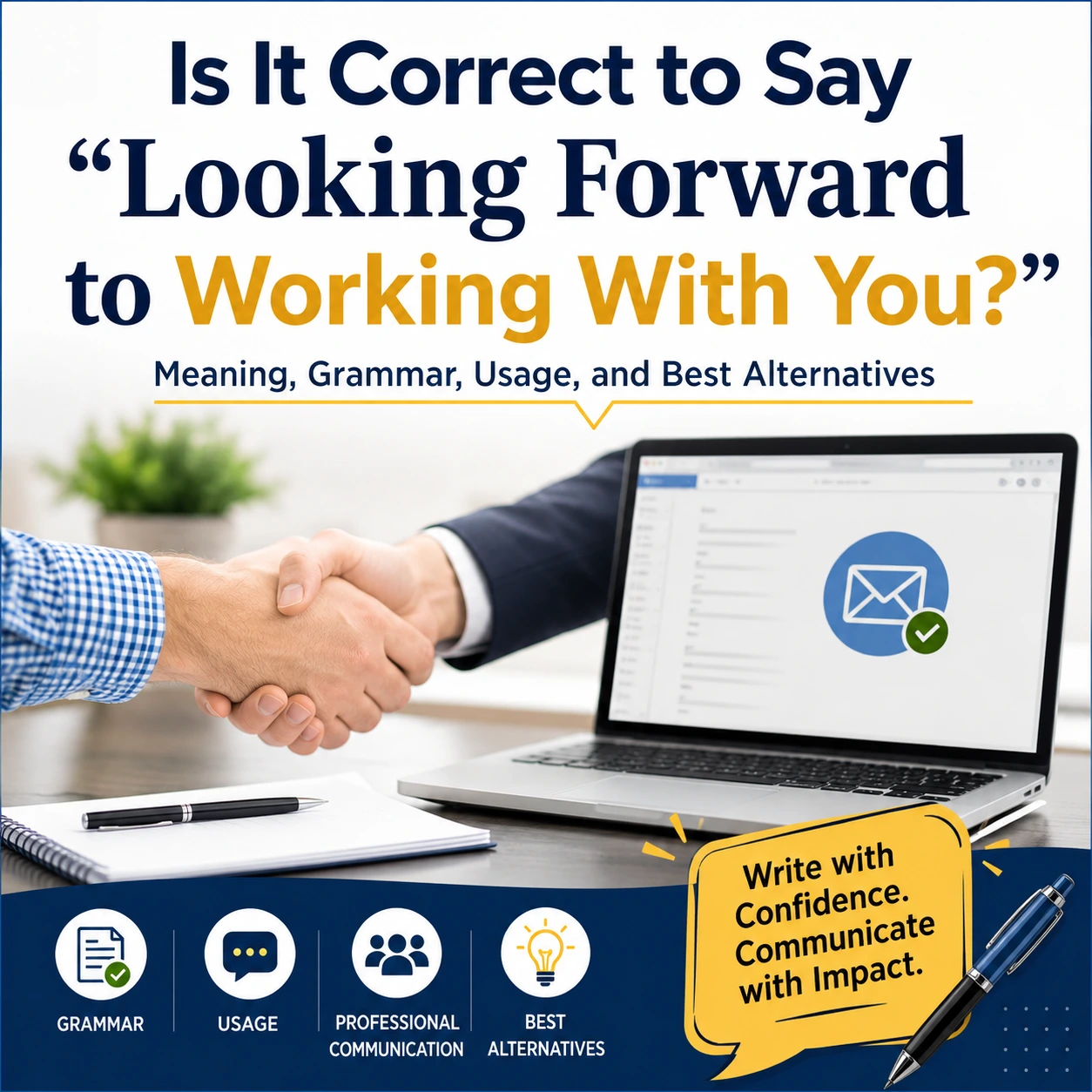 Is It Correct to Say “Looking Forward to Working With You?”