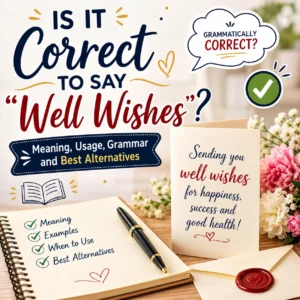 Is It Correct to Say “Well Wishes”?