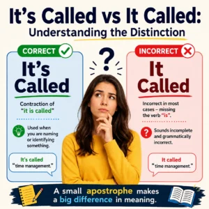 It’s Called vs It Called: Understanding the Distinction