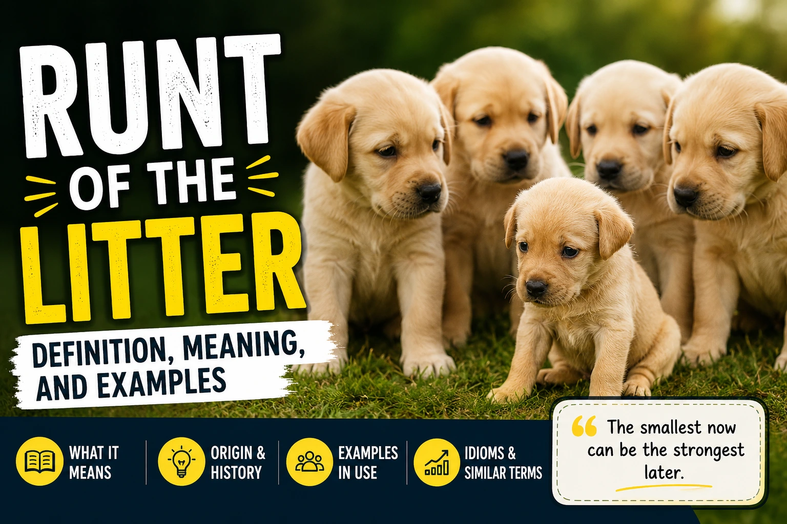 Runt of the Litter – Definition, Meaning, and Examples