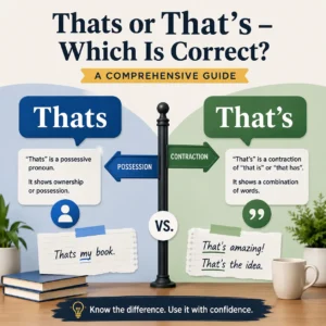 Thats or That’s – Which Is Correct? A Comprehensive Guide