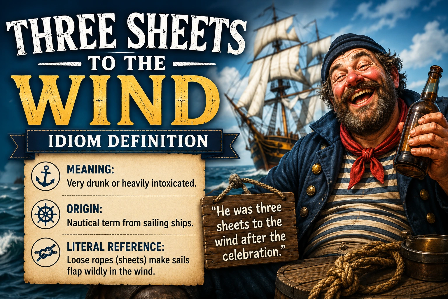 Three Sheets to the Wind Idiom Definition