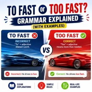 To Fast or Too Fast? Grammar Explained (With Examples)