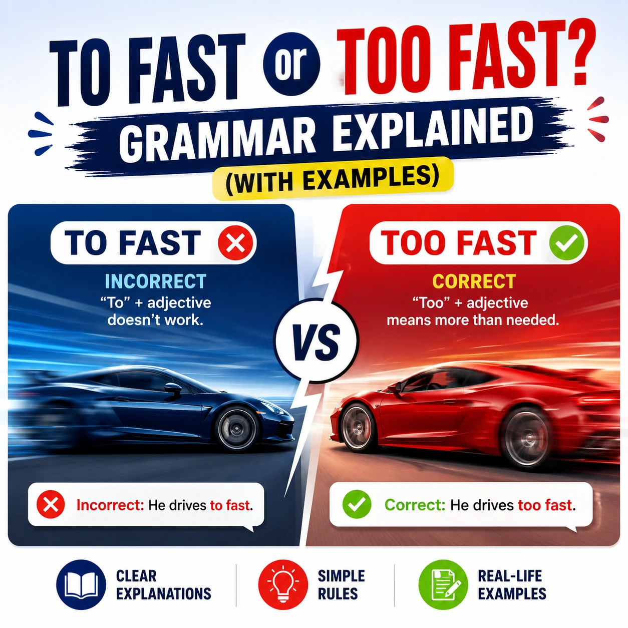 To Fast or Too Fast? Grammar Explained (With Examples)