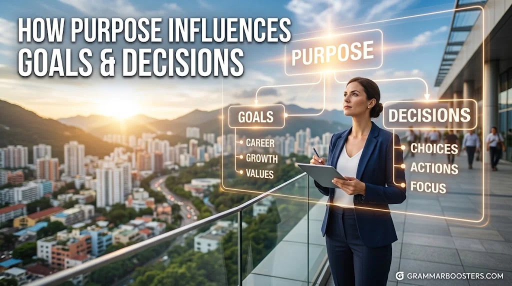 How Purpose Influences Goals and Decisions