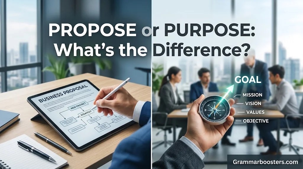 Propose or Purpose: What’s the Difference?