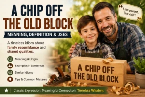 A Chip off the Old Block – Meaning, Definition and Uses
