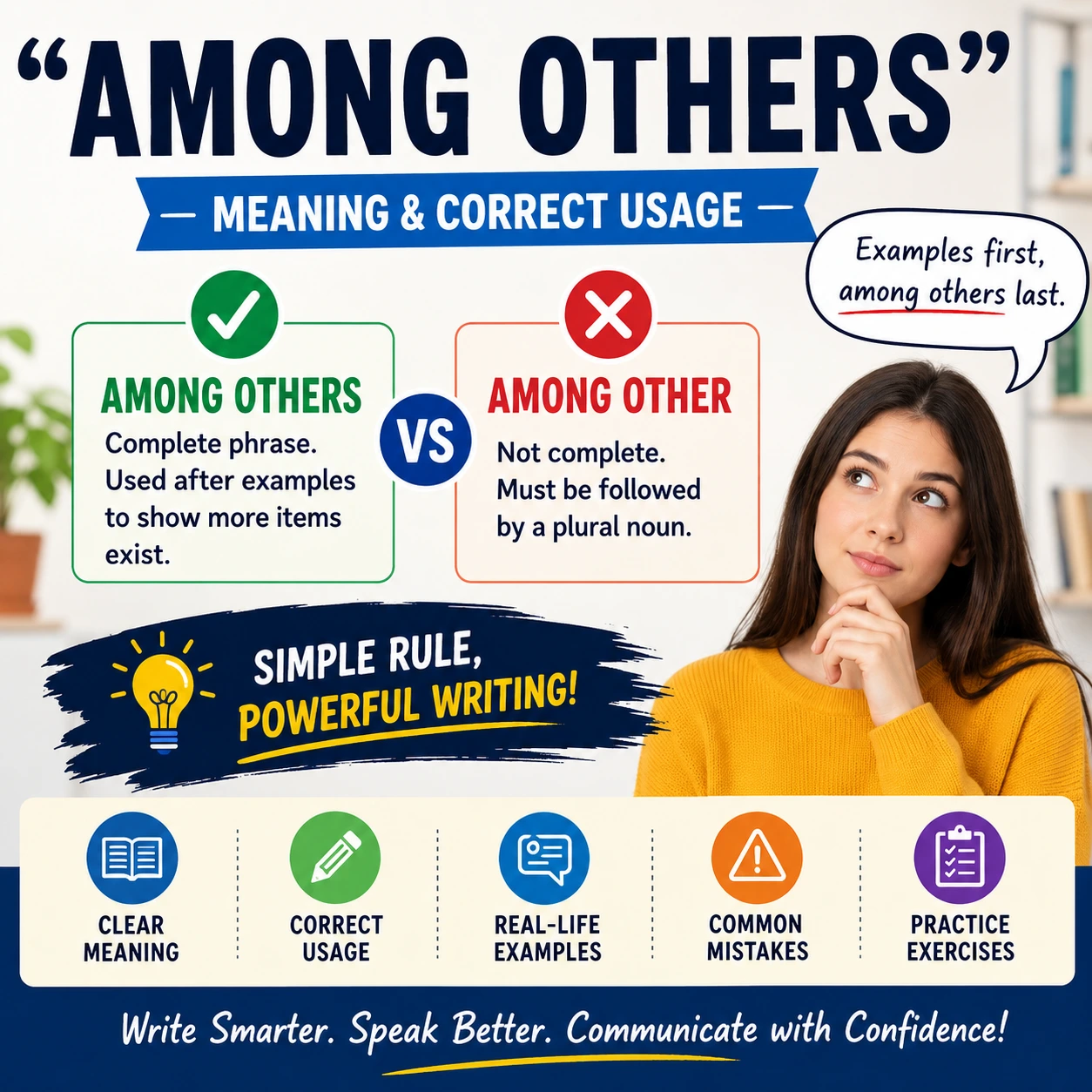 “Among Others” – Meaning & Correct Usage (With Examples)