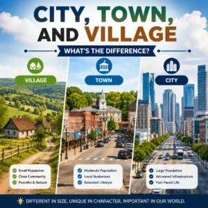 City, Town, and Village – What’s the Difference?