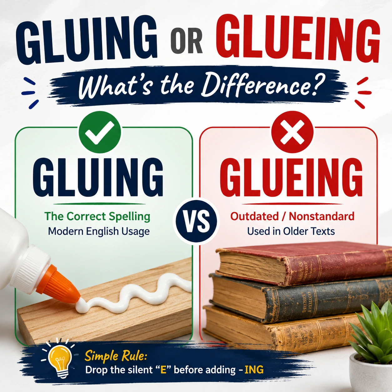 Gluing or Glueing: What’s the Difference?