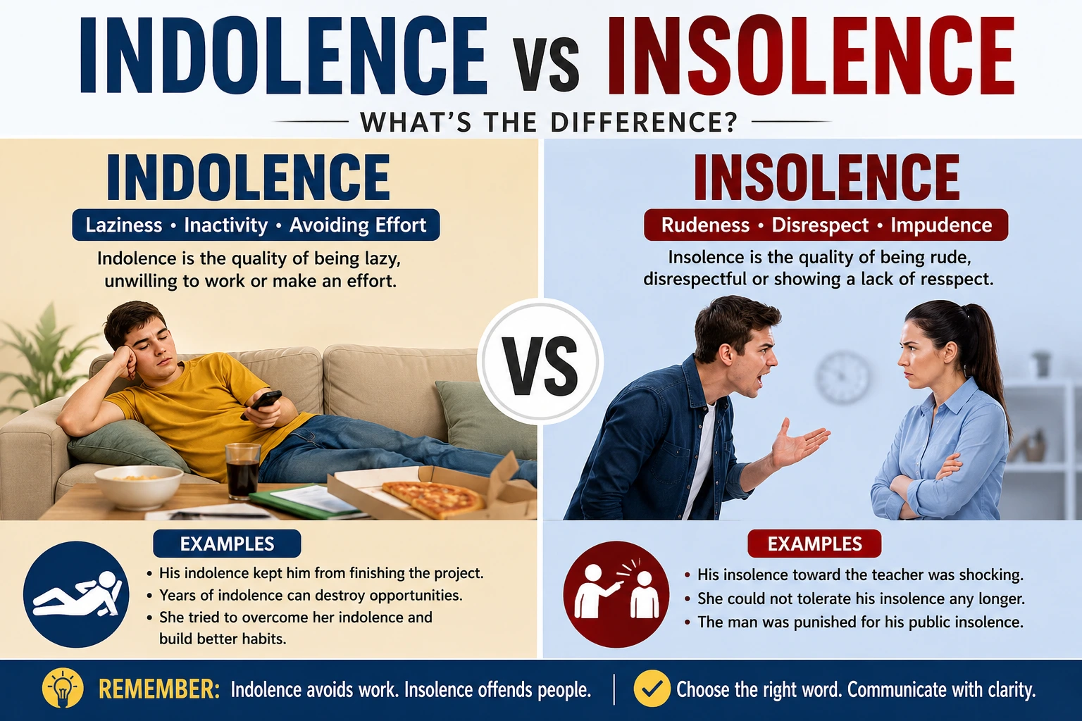 Indolence vs Insolence – What’s the Difference?