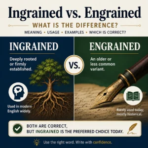 Ingrained or Engrained – What Is the Difference?
