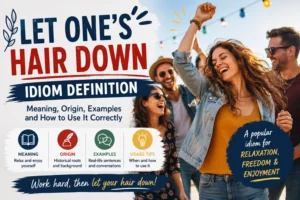 Let One’s Hair Down Idiom Definition