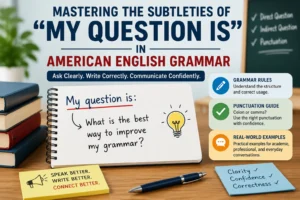 Mastering the Subtleties of “My Question Is” in American English Grammar