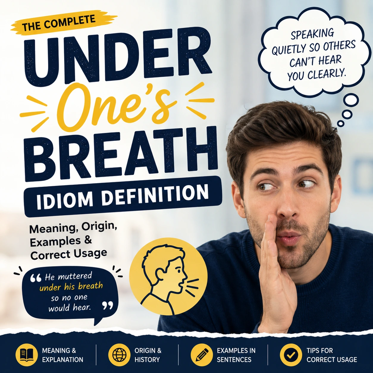 Under One’s Breath Idiom Definition