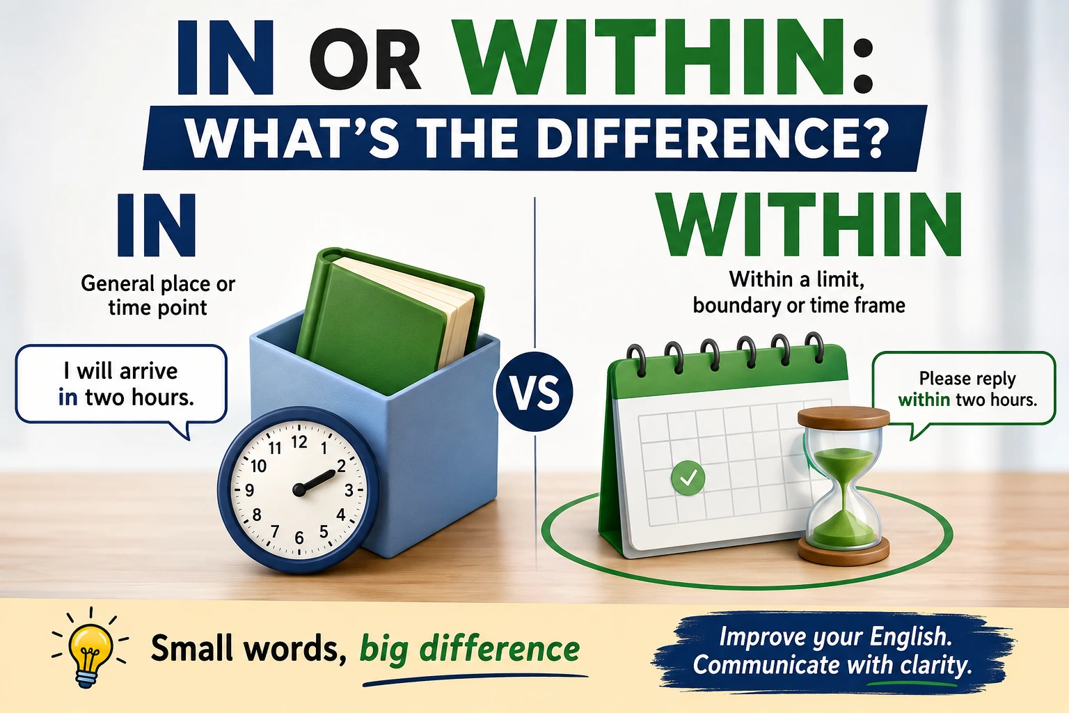 ‘In’ or ‘Within’: What’s the Difference?