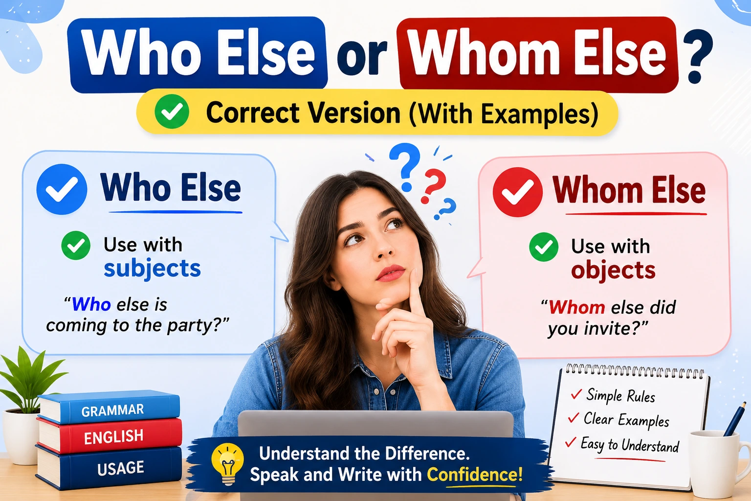 Who Else or Whom Else? Correct Version (With Examples)
