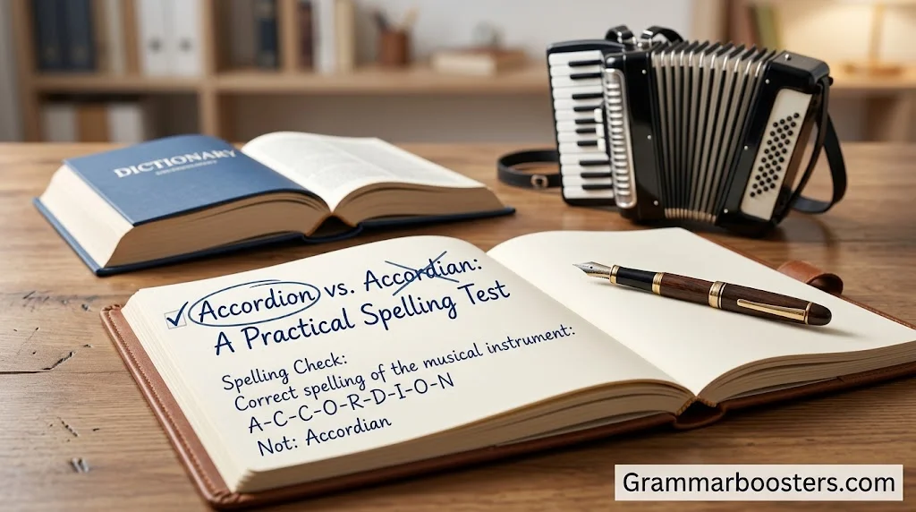 Accordion vs. Accordian: A Practical Spelling Test