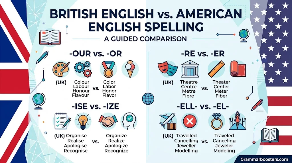 British English vs. American English Spelling