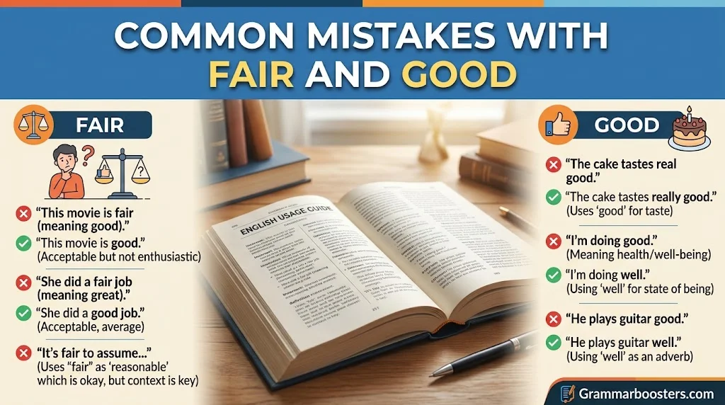 Common Mistakes With Fair and Good