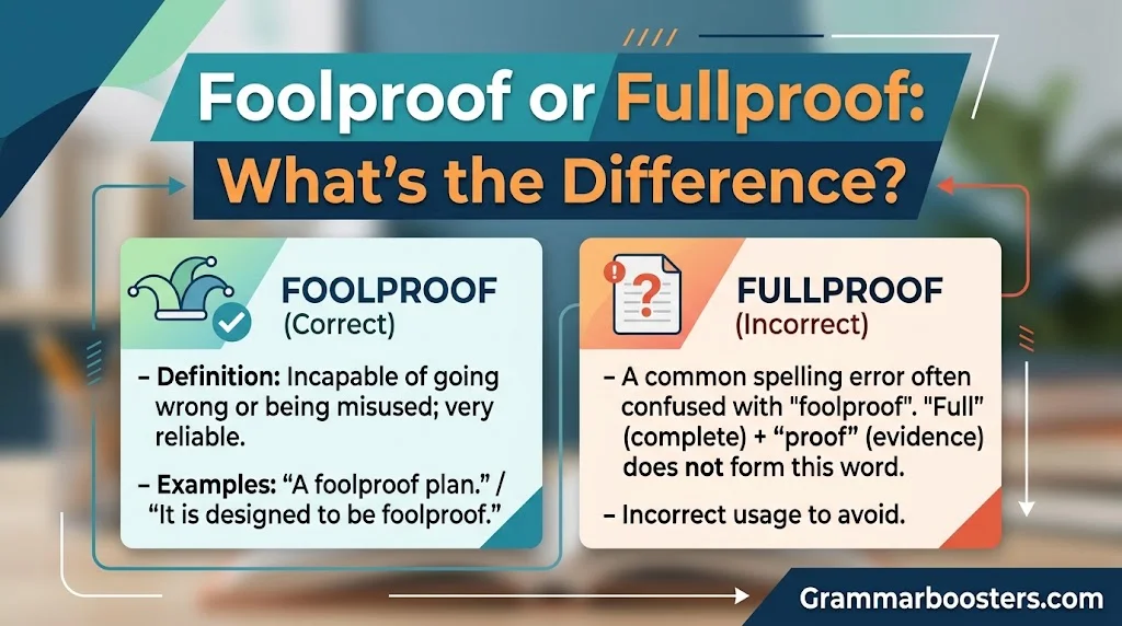 Foolproof or Fullproof: What’s the Difference?
