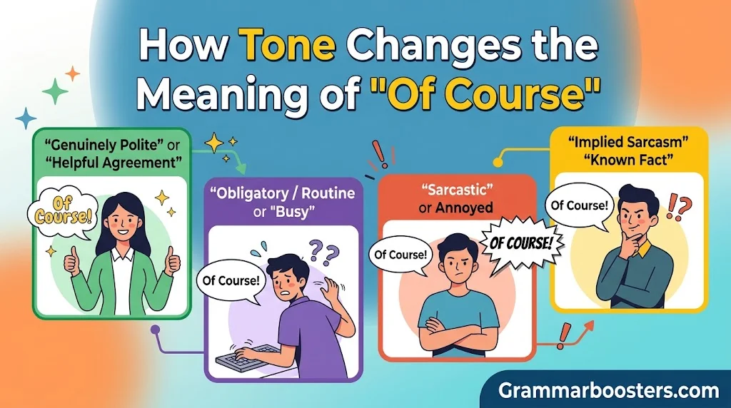 How Tone Changes the Meaning of “Of Course”