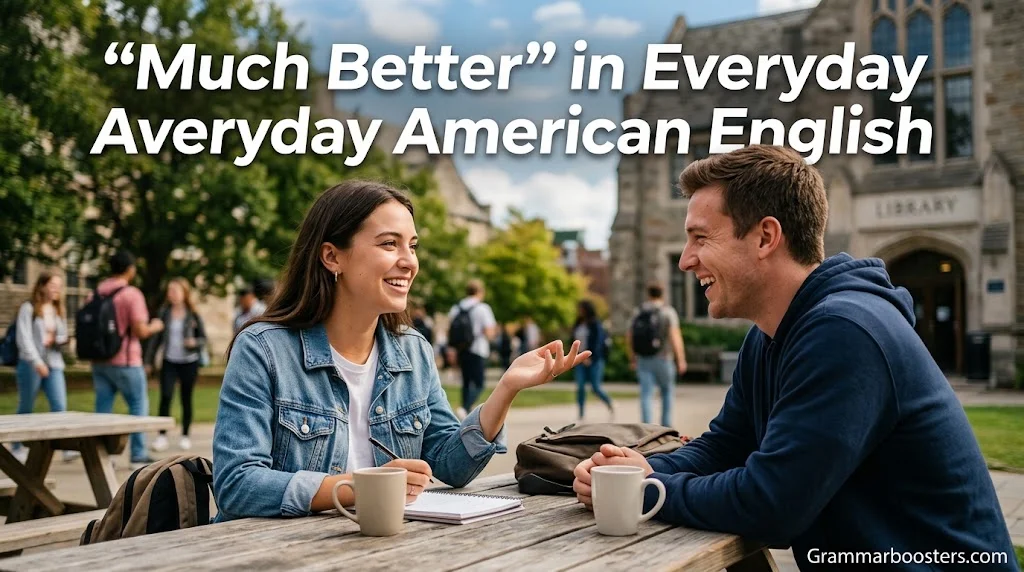 “Much Better” in Everyday American English