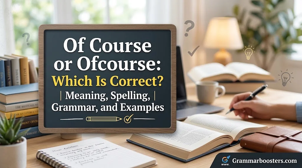 Of Course or Ofcourse: Which Is Correct? Meaning, Spelling, Grammar, and Examples