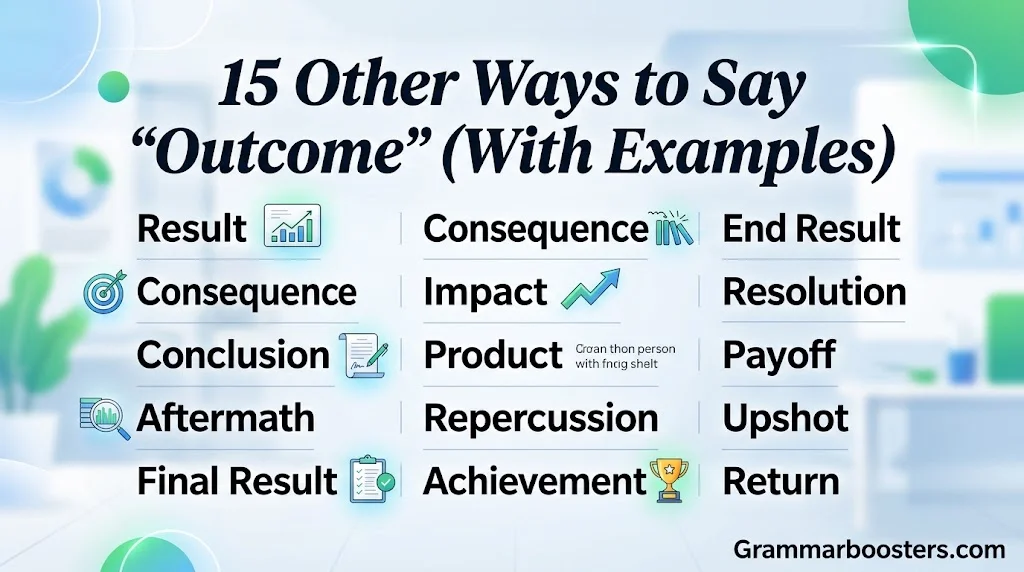 15 Other Ways to Say “Outcome” (With Examples)