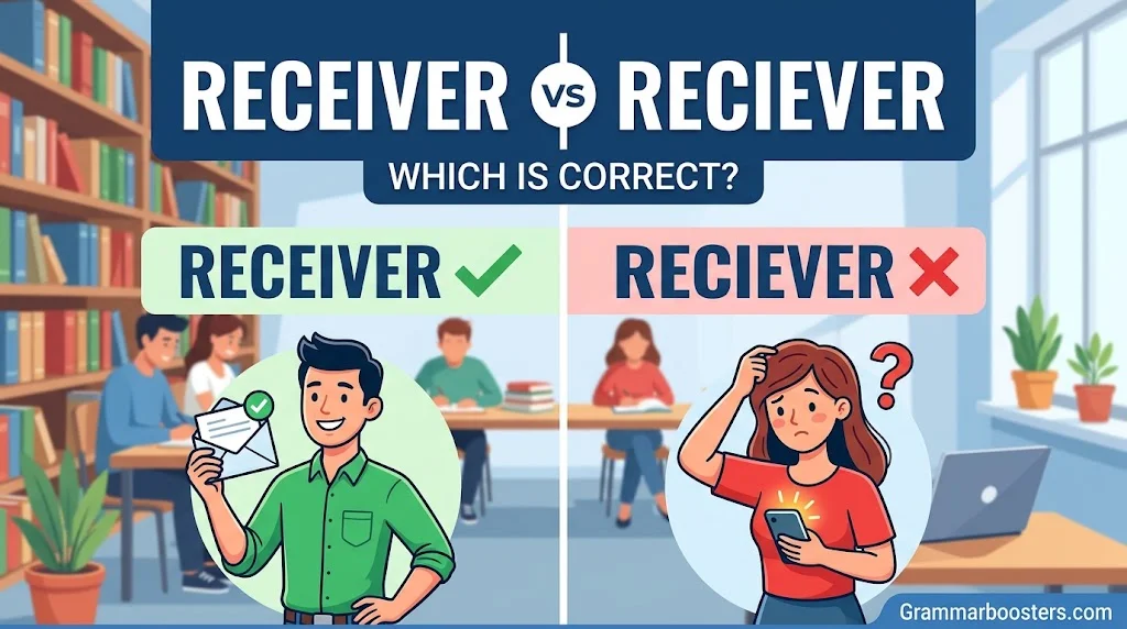 Receiver vs Reciever: Which Is Correct?