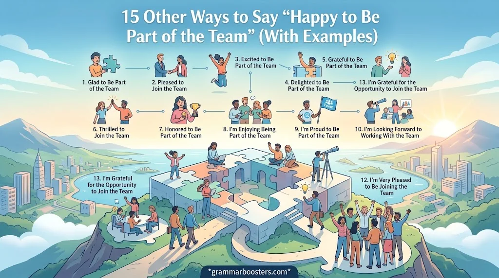 15 Other Ways to Say “Happy to Be Part of the Team” (With Examples)