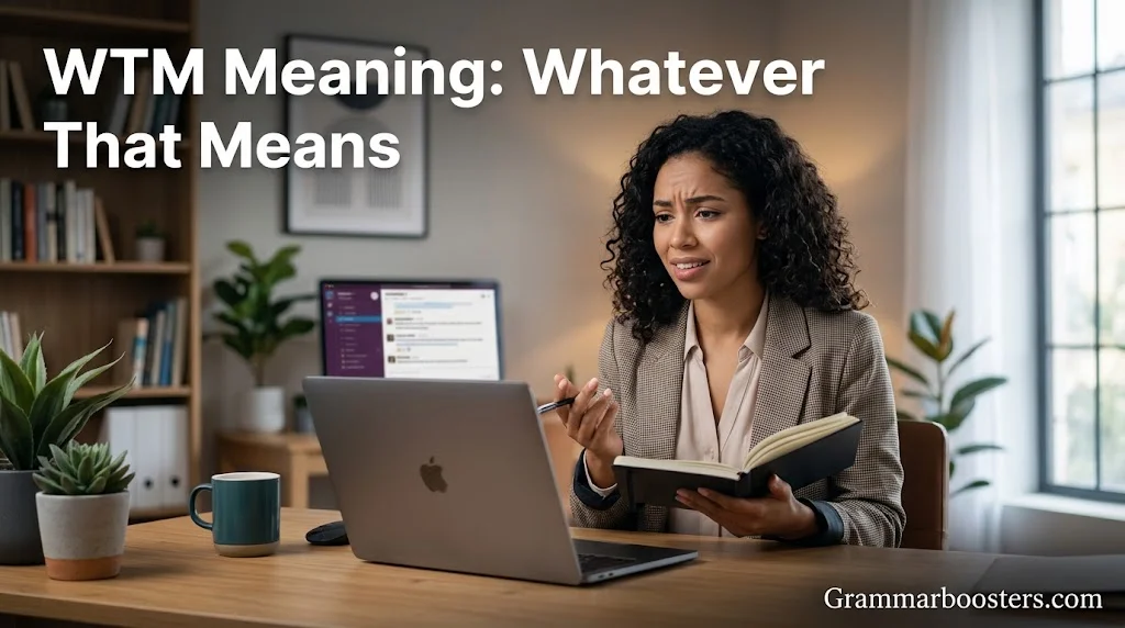 WTM Meaning: Whatever That Means